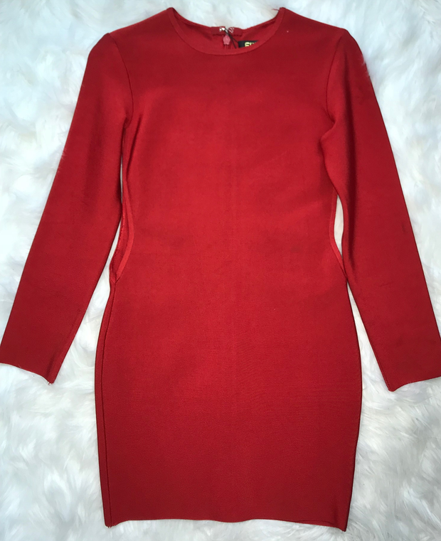Red Long Sleeve Dress (S)