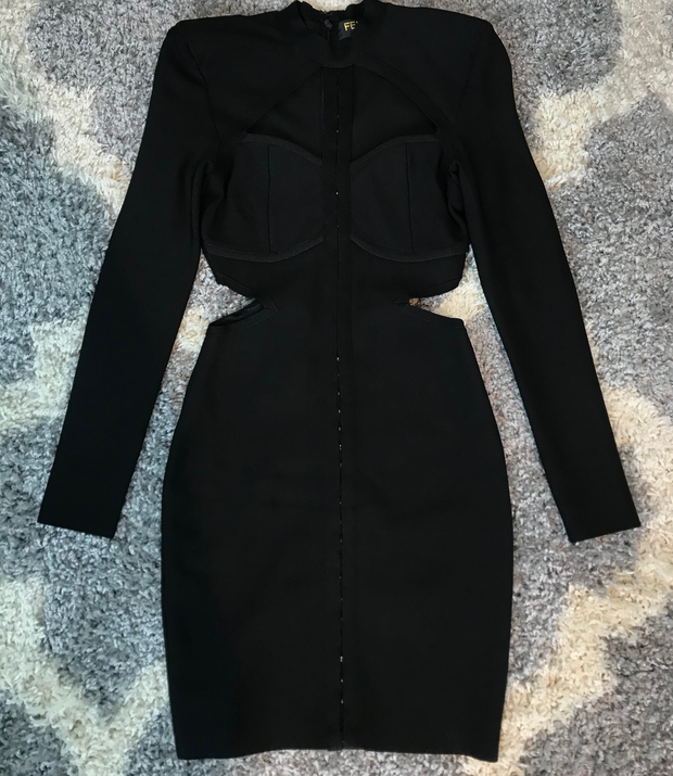 Black Cut Out Dress (S)